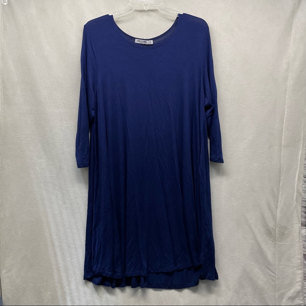 Lock & Love Premium Blue Dress Women’s Size Extra Large